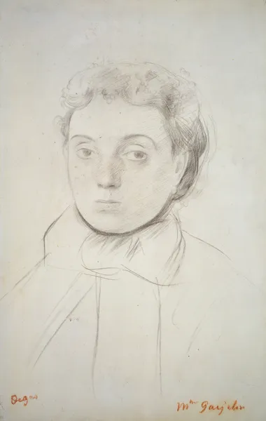 Bildnis Joséphine Gaujelin av Edgar Degas