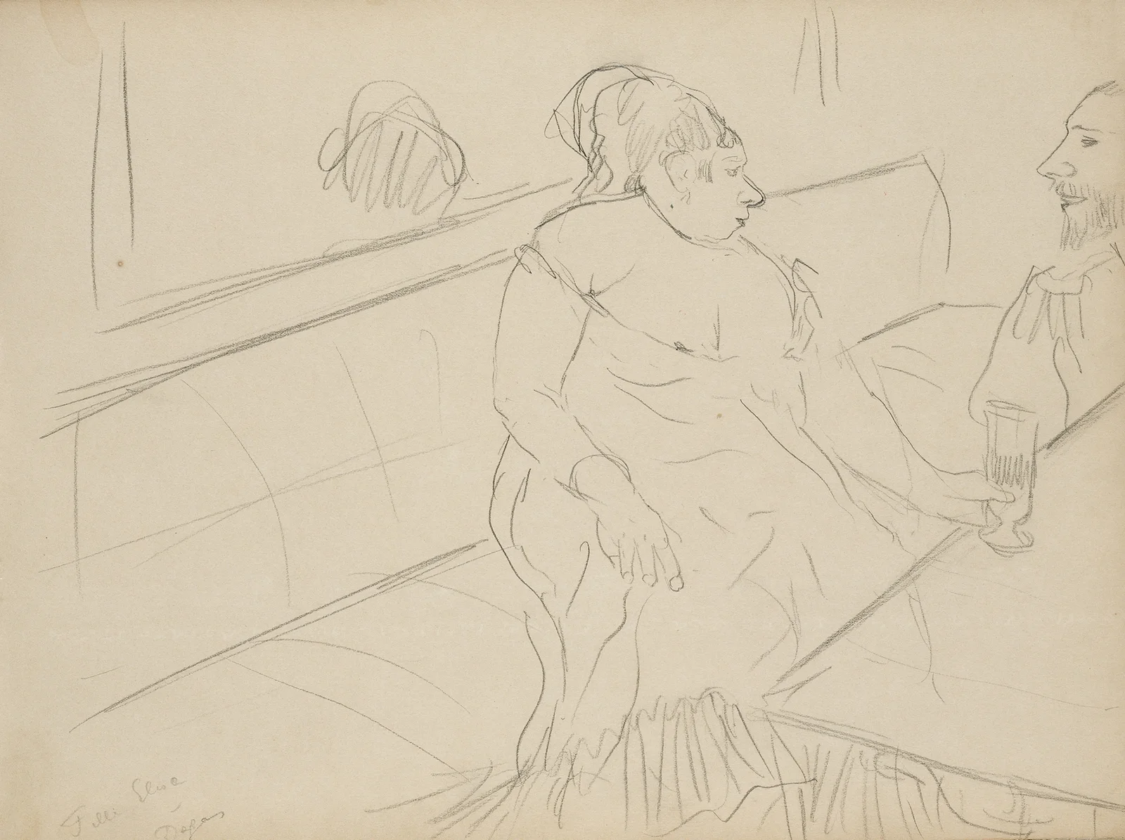 Brothel Scene, 1877 – nr 4 av Edgar Degas