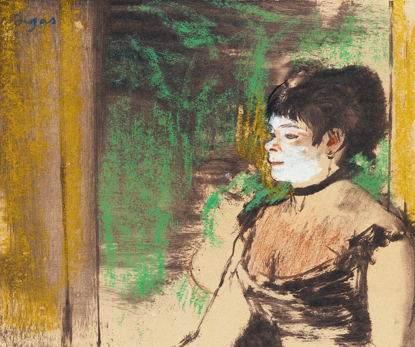 Chanteuse De Café-Concert av Edgar Degas