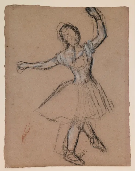 Dancer on Stage and in Motion av Edgar Degas
