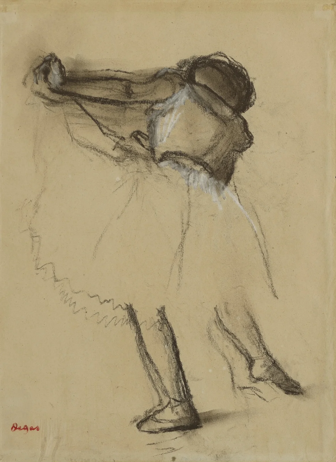 Danseuse vue de dos av Edgar Degas