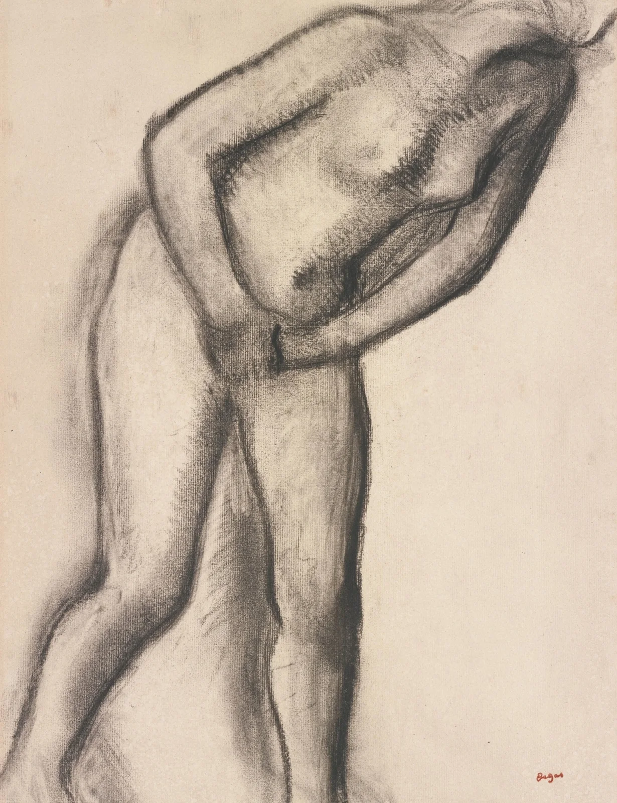 Étude de nu av Edgar Degas