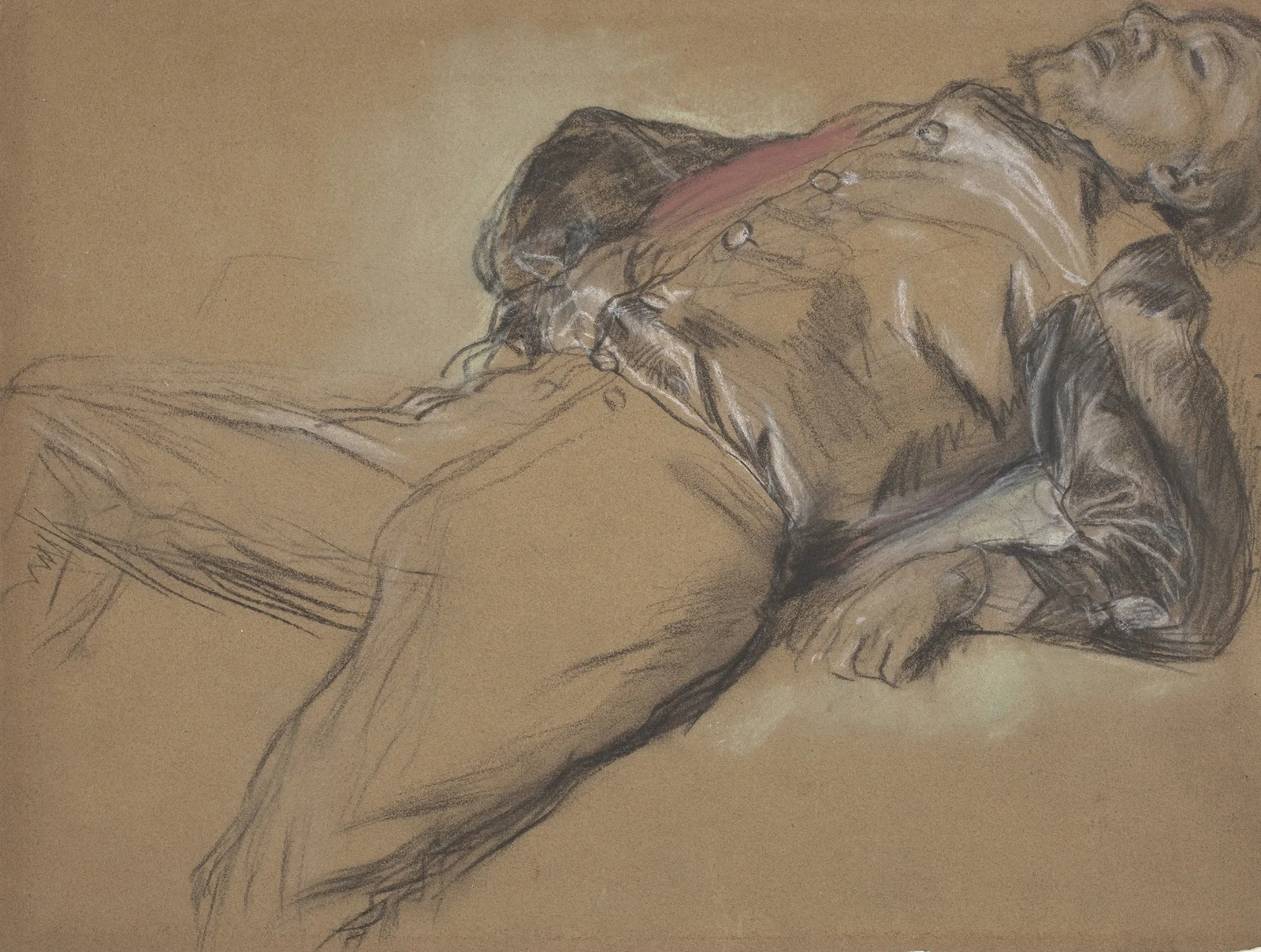 Fallen Jockey (study for ‘Scene from the Steeplechase – The Fallen Jockey’) av Edgar Degas