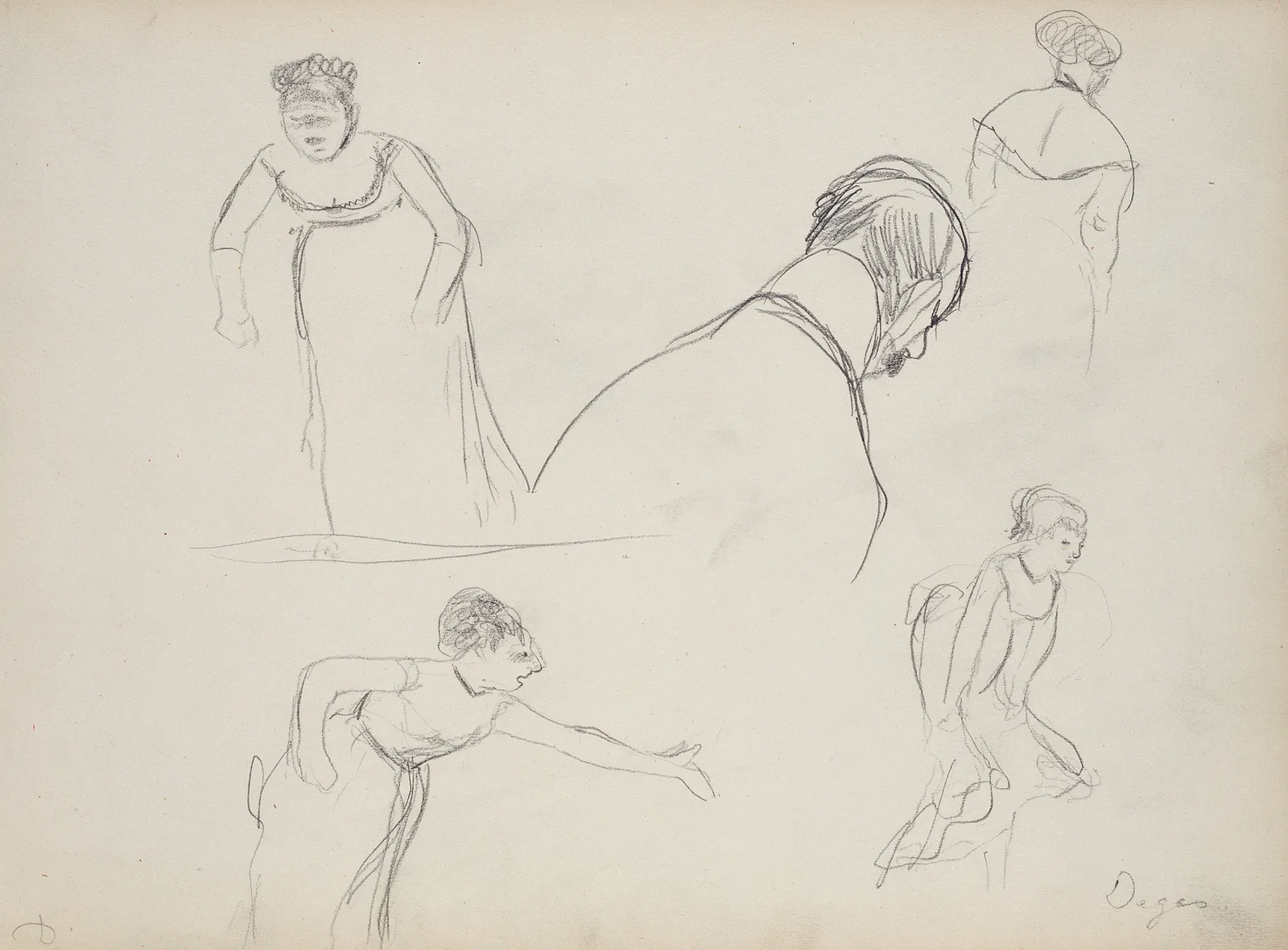 Five Rapid Sketches av Edgar Degas