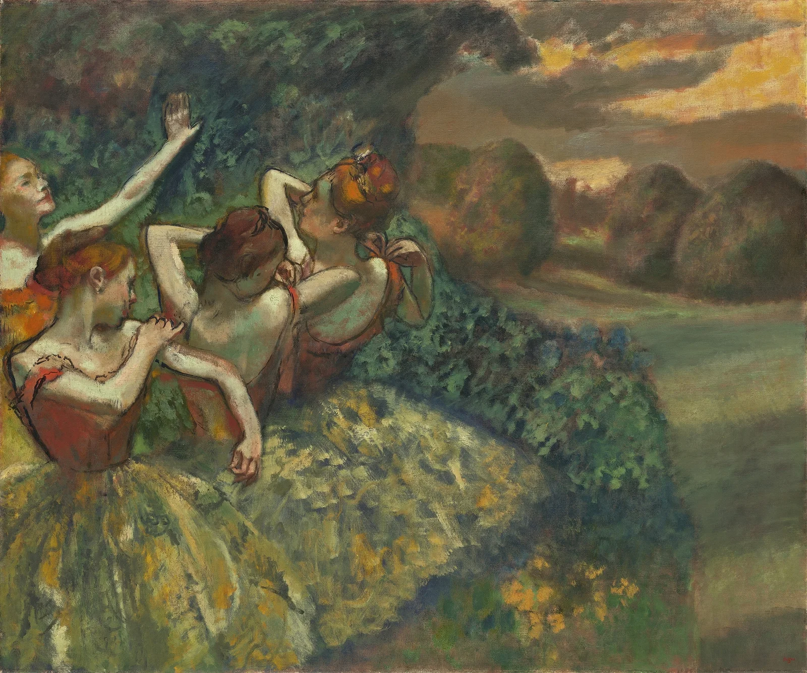 Four Dancers av Edgar Degas