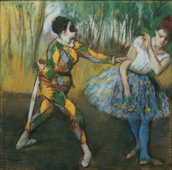 Harlekin Und Colombine av Edgar Degas