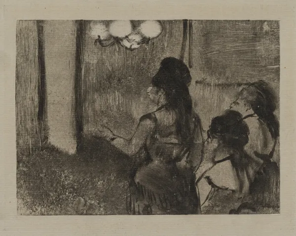 In the Salon av Edgar Degas