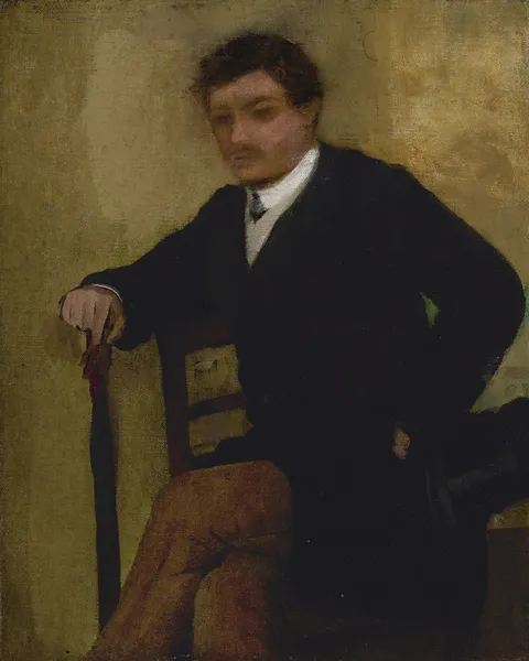 Portrait d’homme assis av Edgar Degas