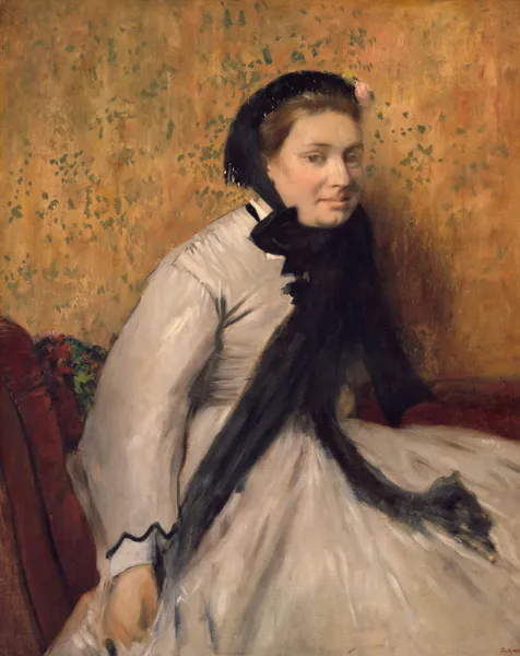 Portrait of a Woman in Gray av Edgar Degas