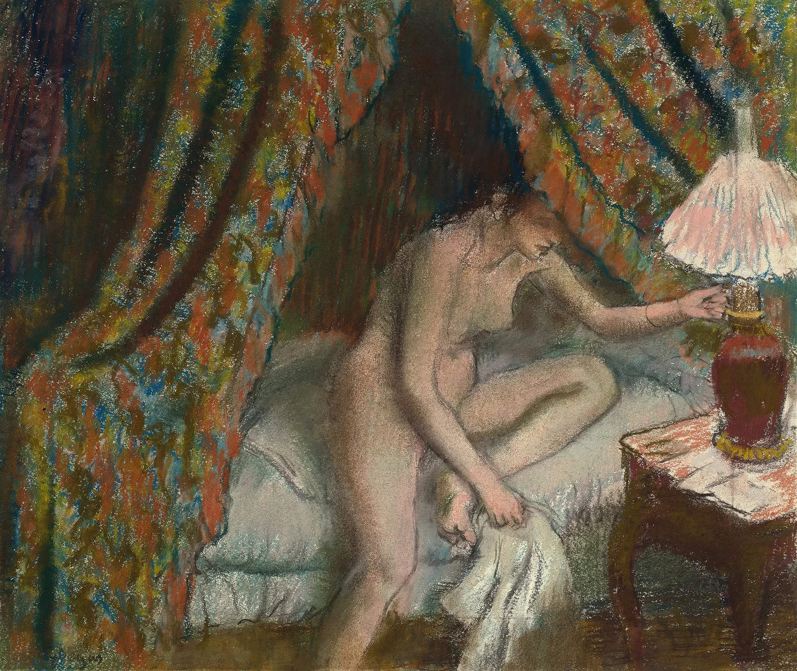 Retiring av Edgar Degas