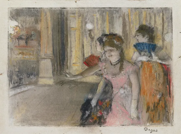 Singers on the Stage av Edgar Degas