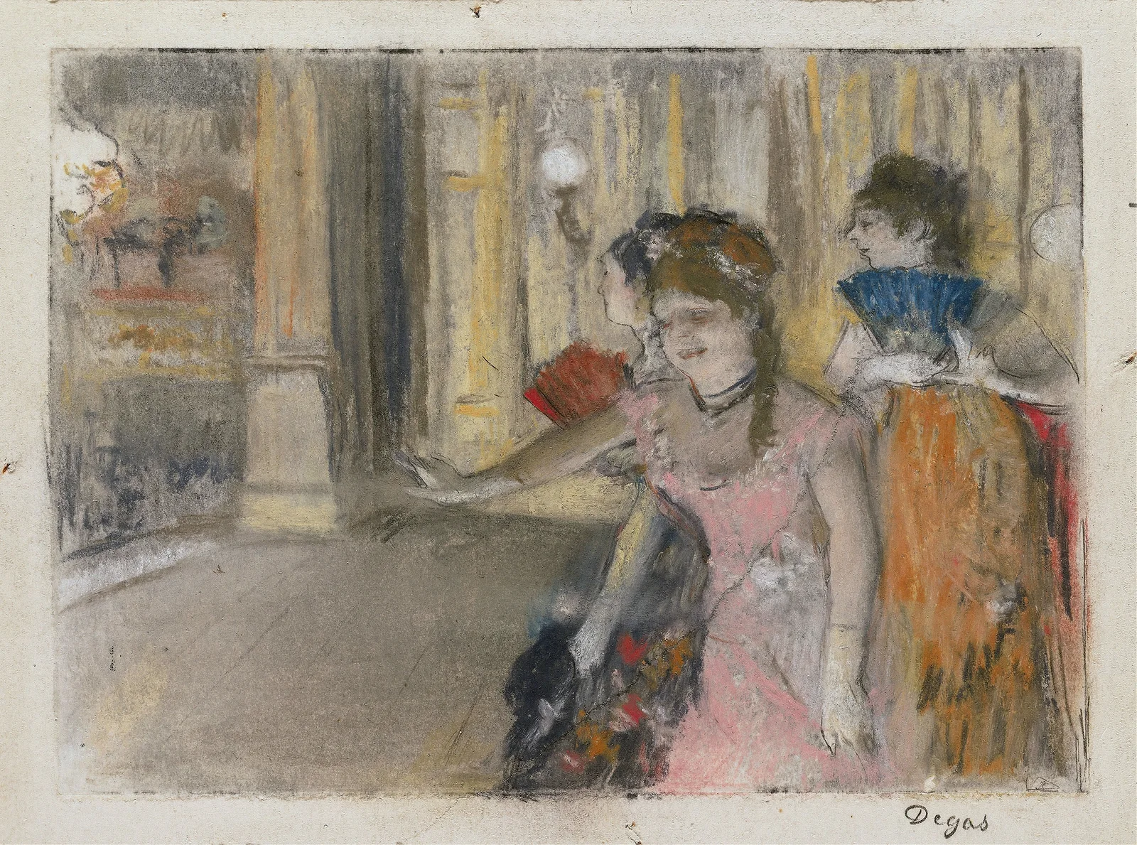 Singers on the Stage av Edgar Degas