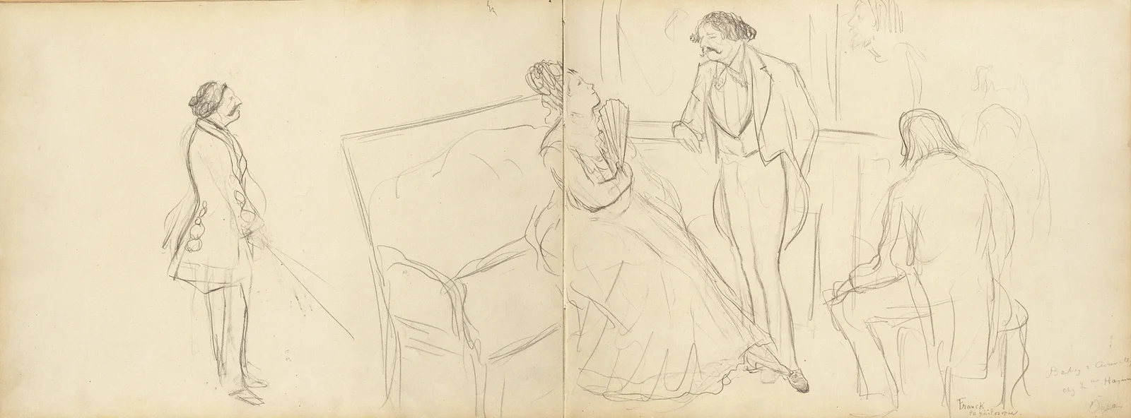 Soirée av Edgar Degas