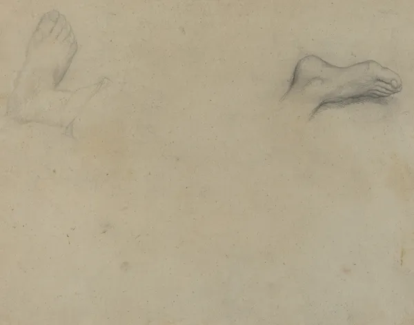 Studies of Feet (verso) av Edgar Degas