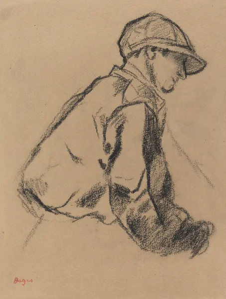 Study of a Jockey av Edgar Degas