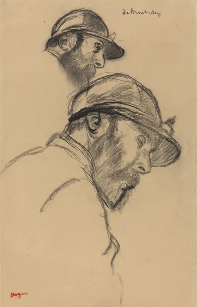 Study of a Jockey (M. de Broutelles) av Edgar Degas