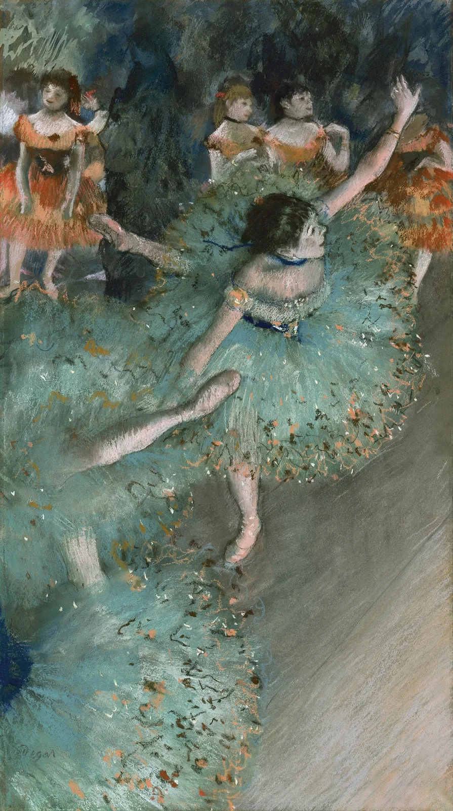 Swaying Dancer (Dancer in Green) (from 1877 until 1879) av Edgar Degas