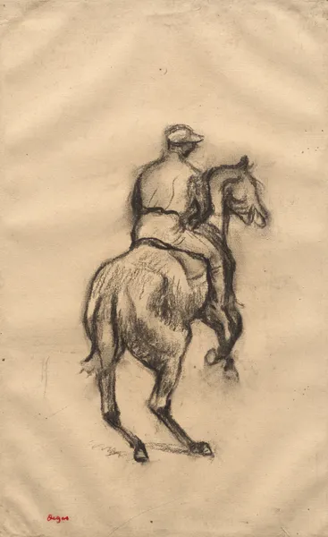 The Jockey av Edgar Degas