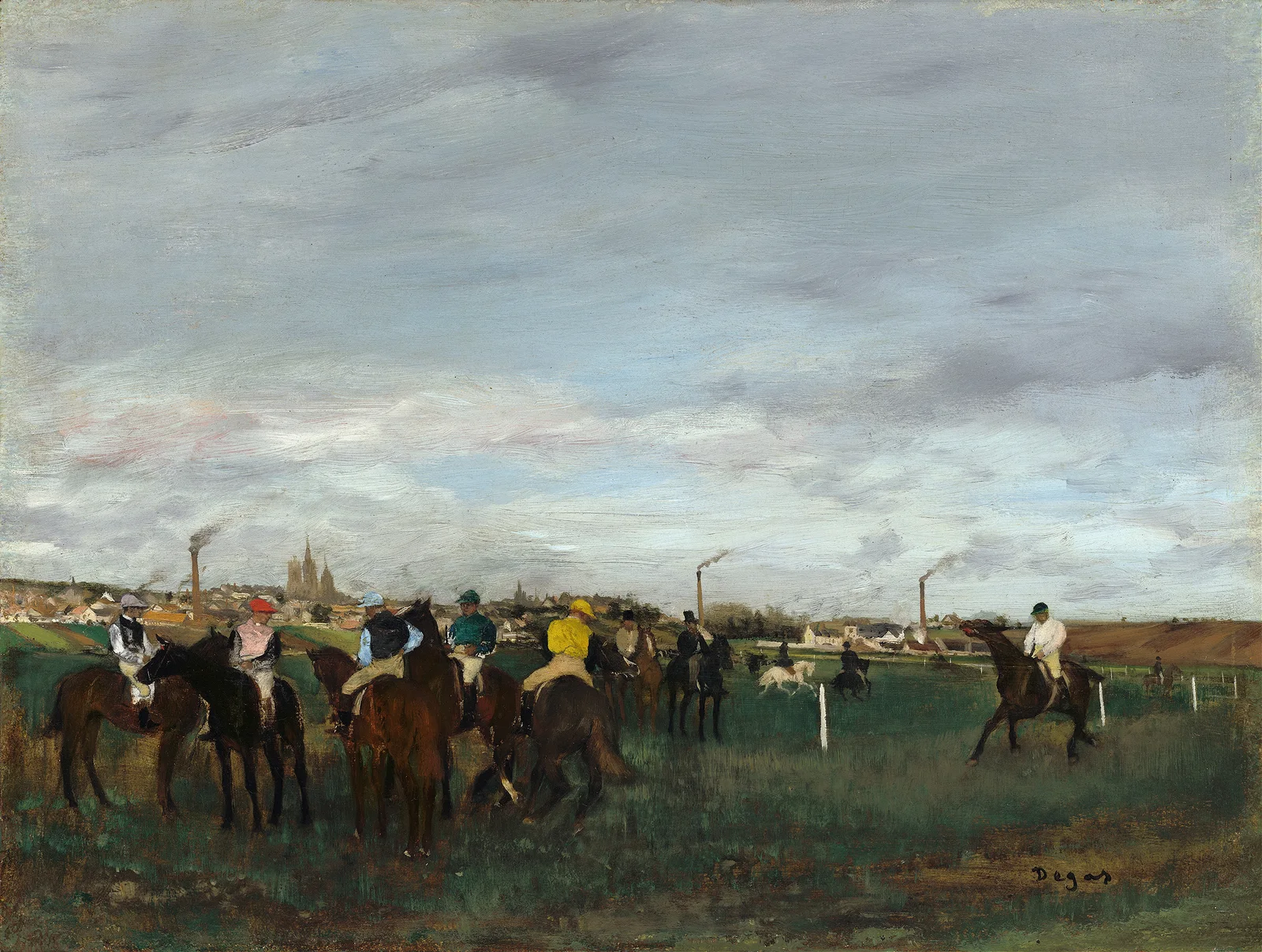 The Races av Edgar Degas
