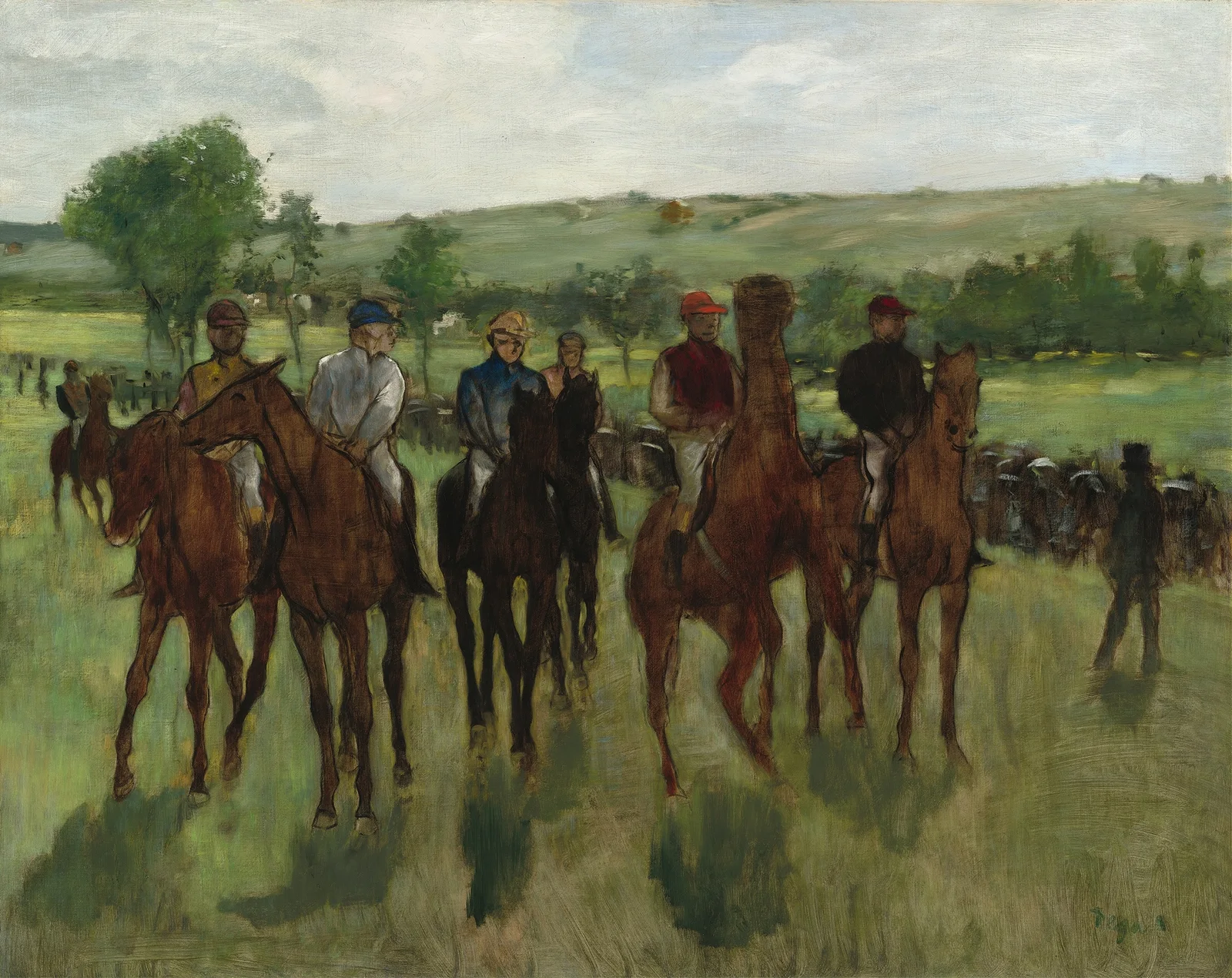 The Riders av Edgar Degas