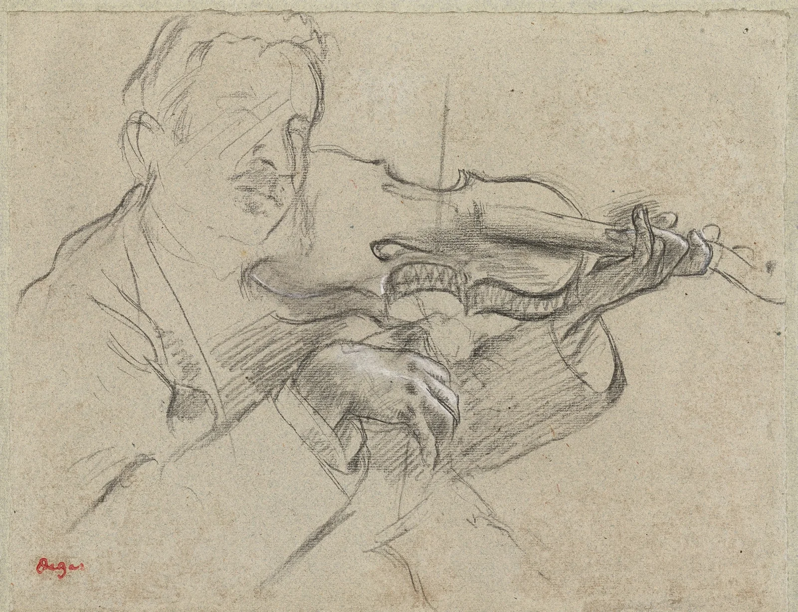 The Violinist av Edgar Degas