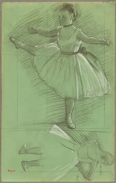 Two Studies of Dancers av Edgar Degas