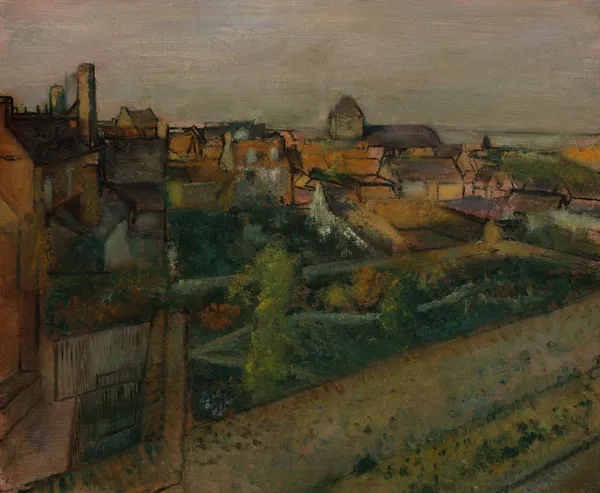 View of Saint-Valéry-sur-Somme av Edgar Degas