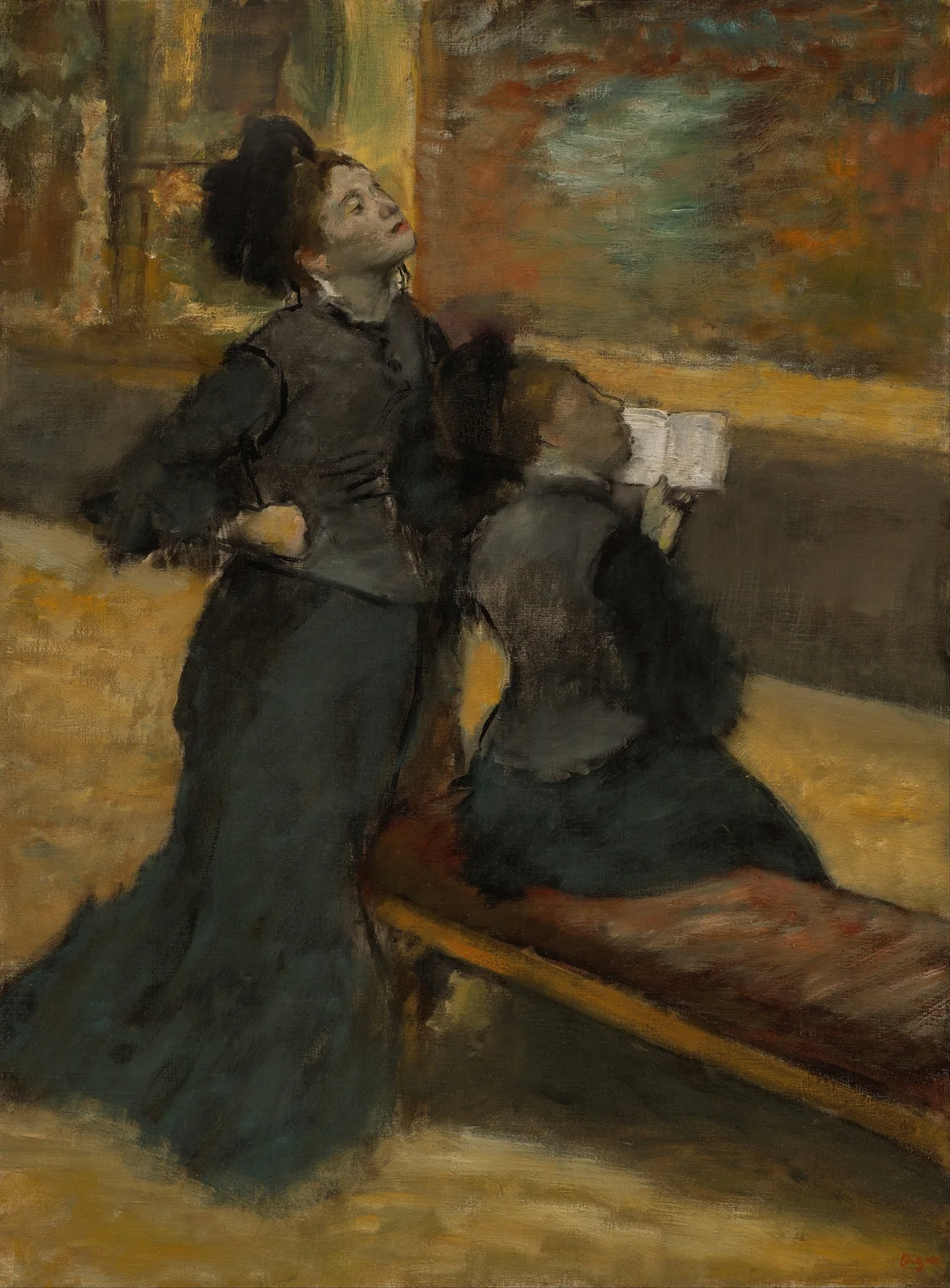 Visit to a Museum av Edgar Degas