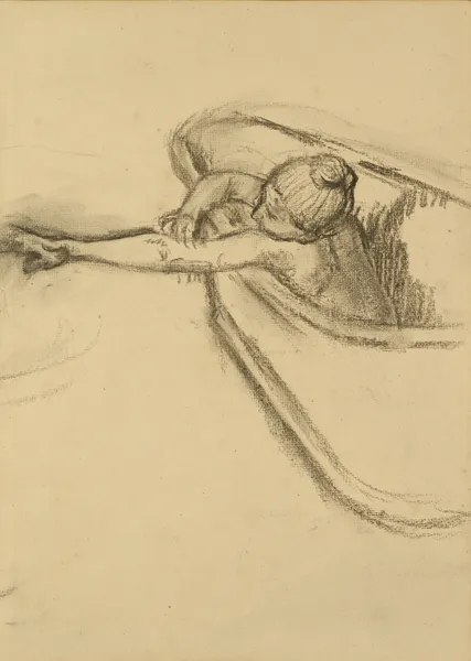 Woman in the Bath Drying her Arm av Edgar Degas
