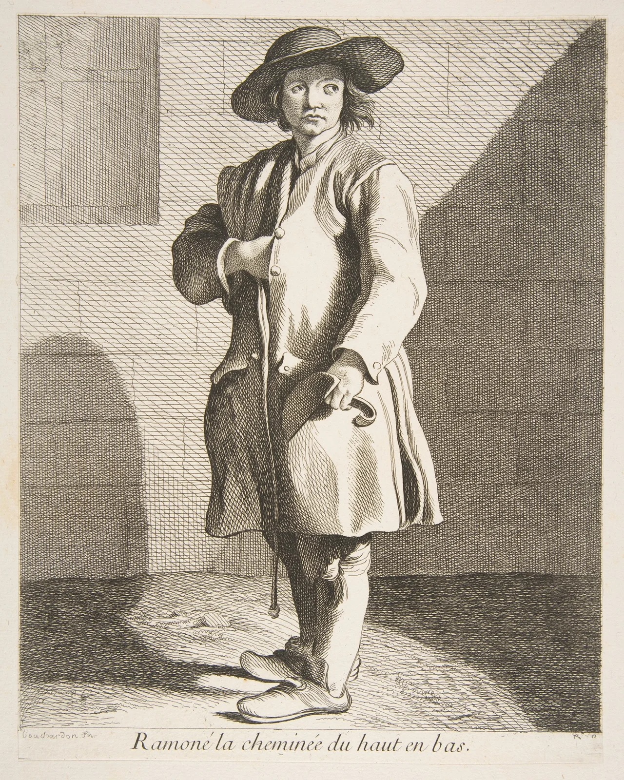 Chimney Sweep av Edmé Bouchardon