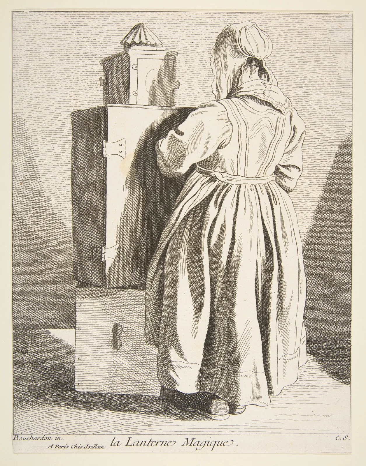 The Magic Lantern av Edmé Bouchardon