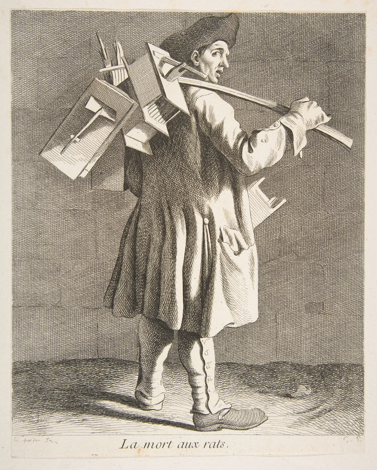 The Rat Catcher av Edmé Bouchardon
