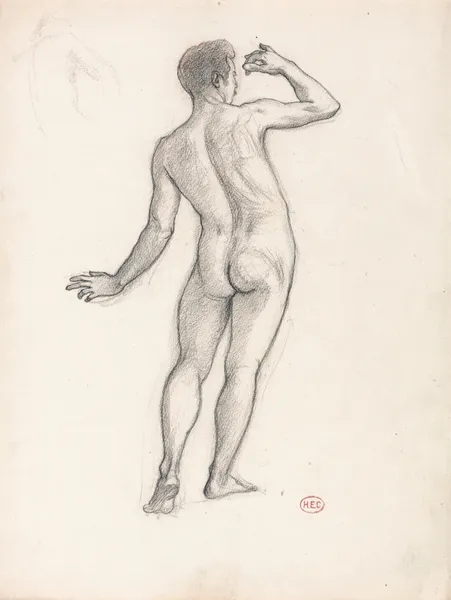 Male Nude av Henri-Edmond Cross