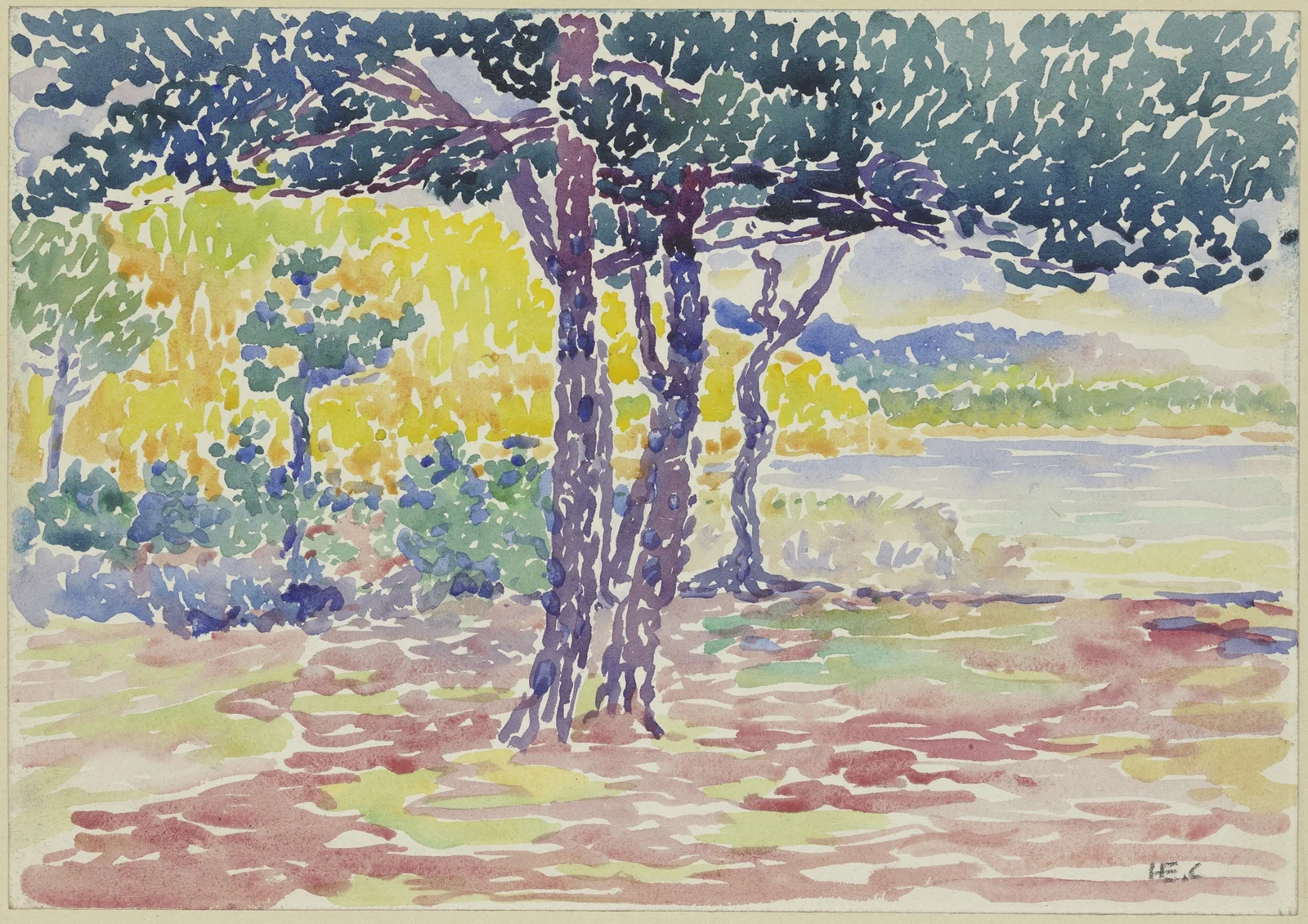 Meeresgestade (südl. Frankreich) av Henri-Edmond Cross