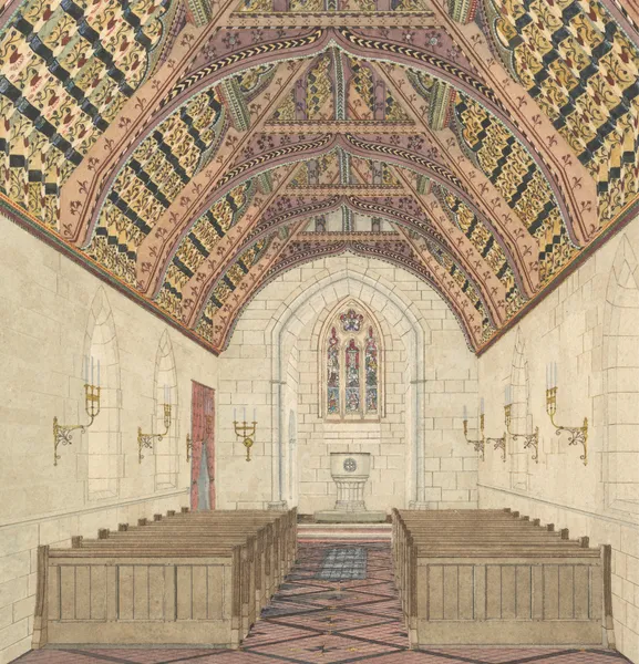 Perspective for a Church Interior av George Edmund Street