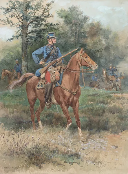 Chasseur À Cheval (Soldier On Horseback) av Jean-Baptiste Édouard Detaille