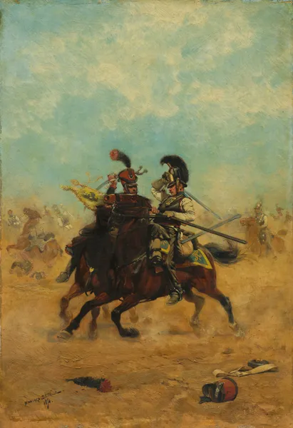 Combat for the Colors av Jean-Baptiste Édouard Detaille