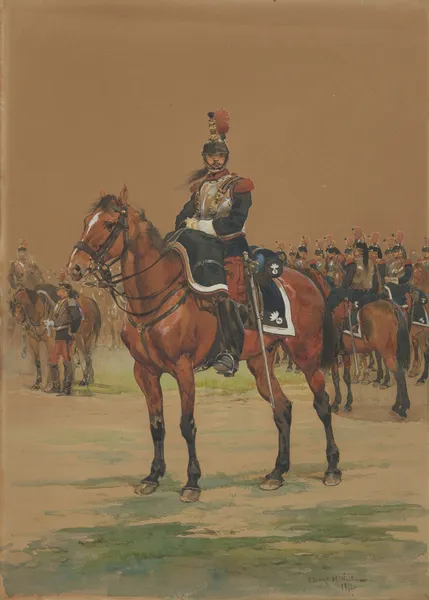 French Cuirassier av Jean-Baptiste Édouard Detaille