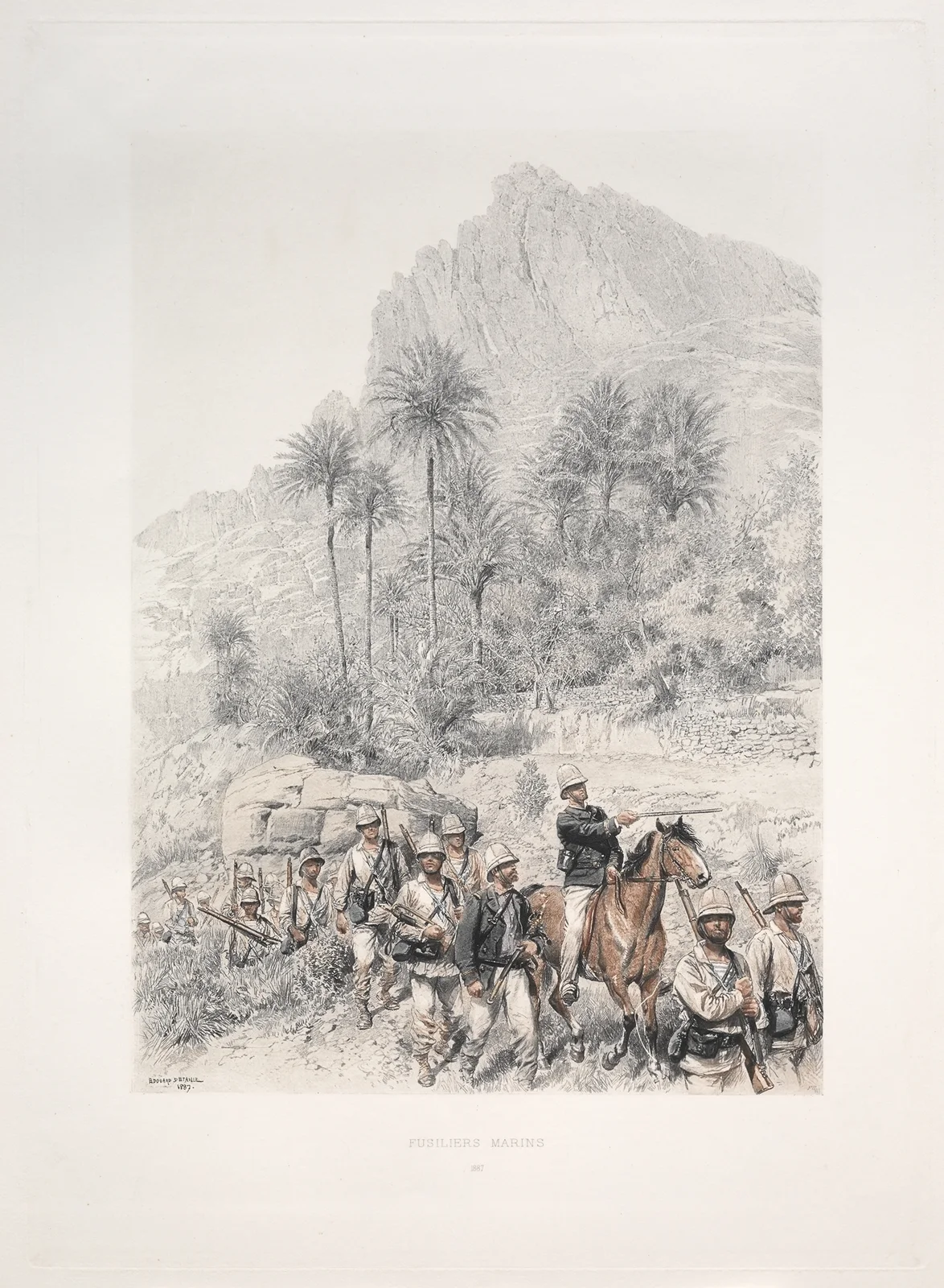 Riflemen av Jean-Baptiste Édouard Detaille