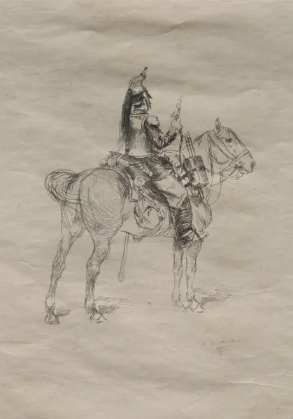 The Cavalryman av Jean-Baptiste Édouard Detaille