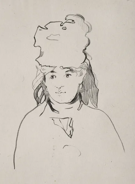 Berthe Morisot, 1872 – nr 1 av Édouard Manet