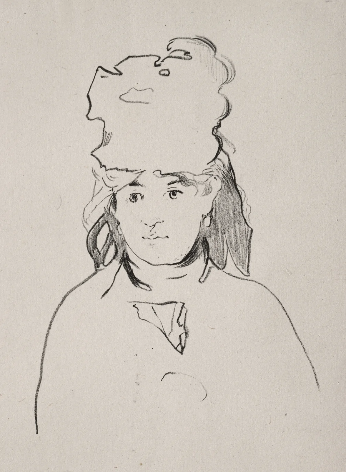 Berthe Morisot, 1872 – nr 1 av Édouard Manet