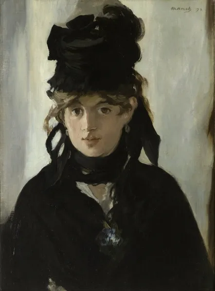 Berthe Morisot With A Bouquet Of Violets av Édouard Manet