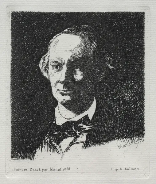 Charles Baudelaire, 1869 av Édouard Manet