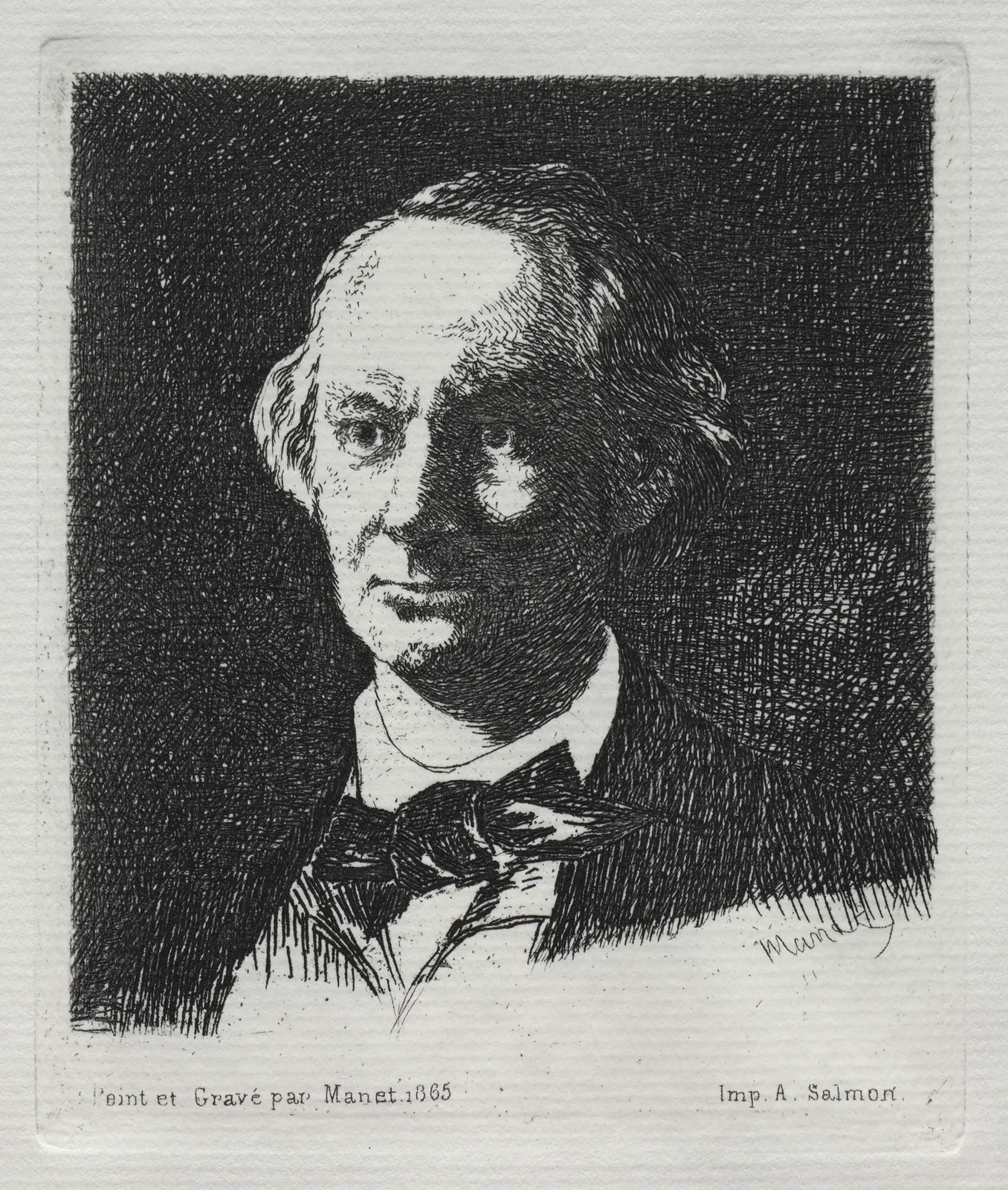 Charles Baudelaire, 1869 av Édouard Manet