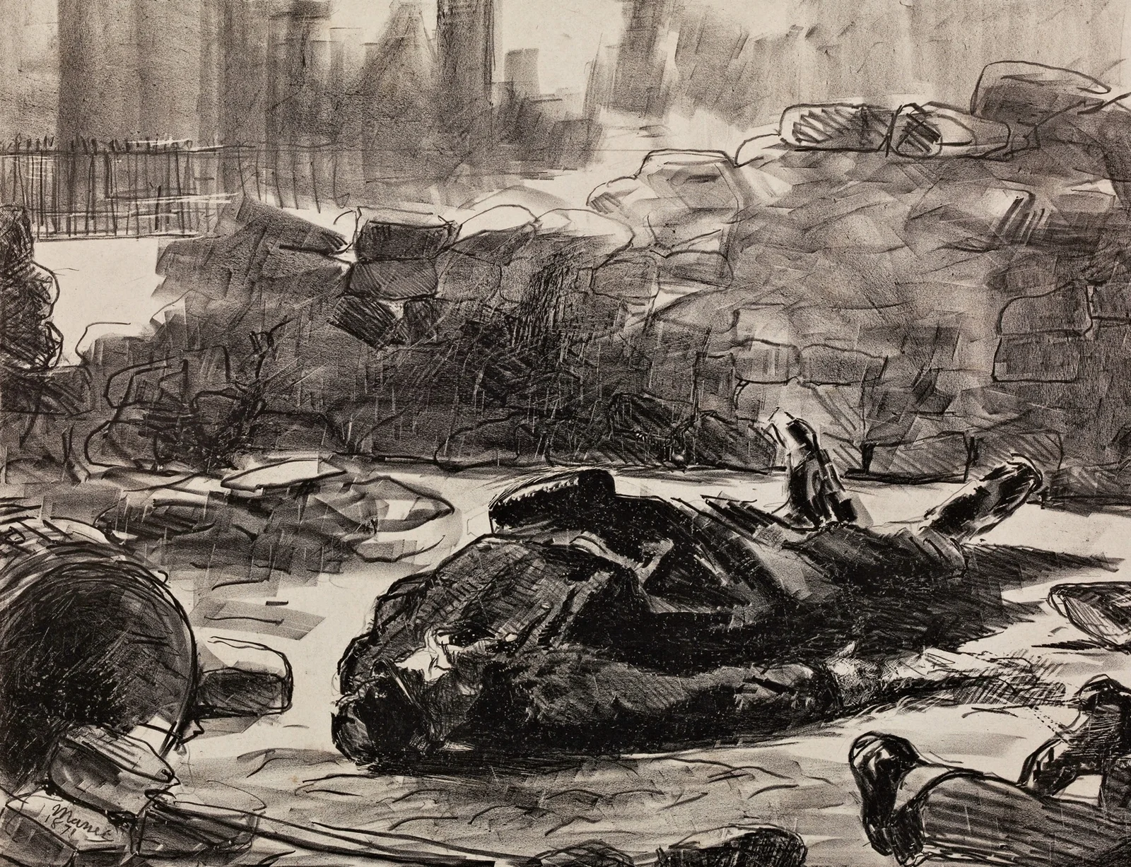 Civil War (Guerre civile), 1871 – nr 2 av Édouard Manet