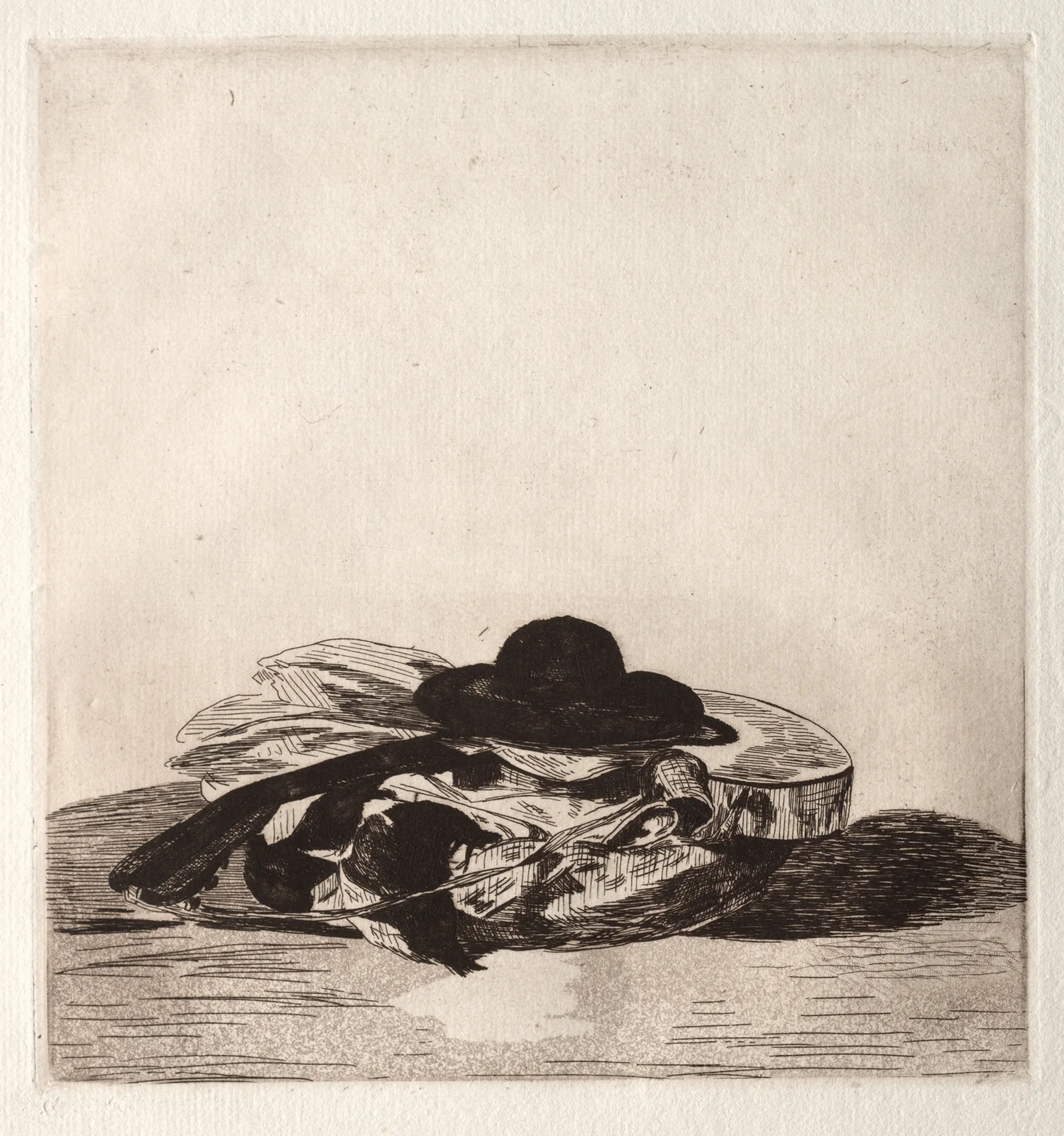 Hat and Guitar av Édouard Manet