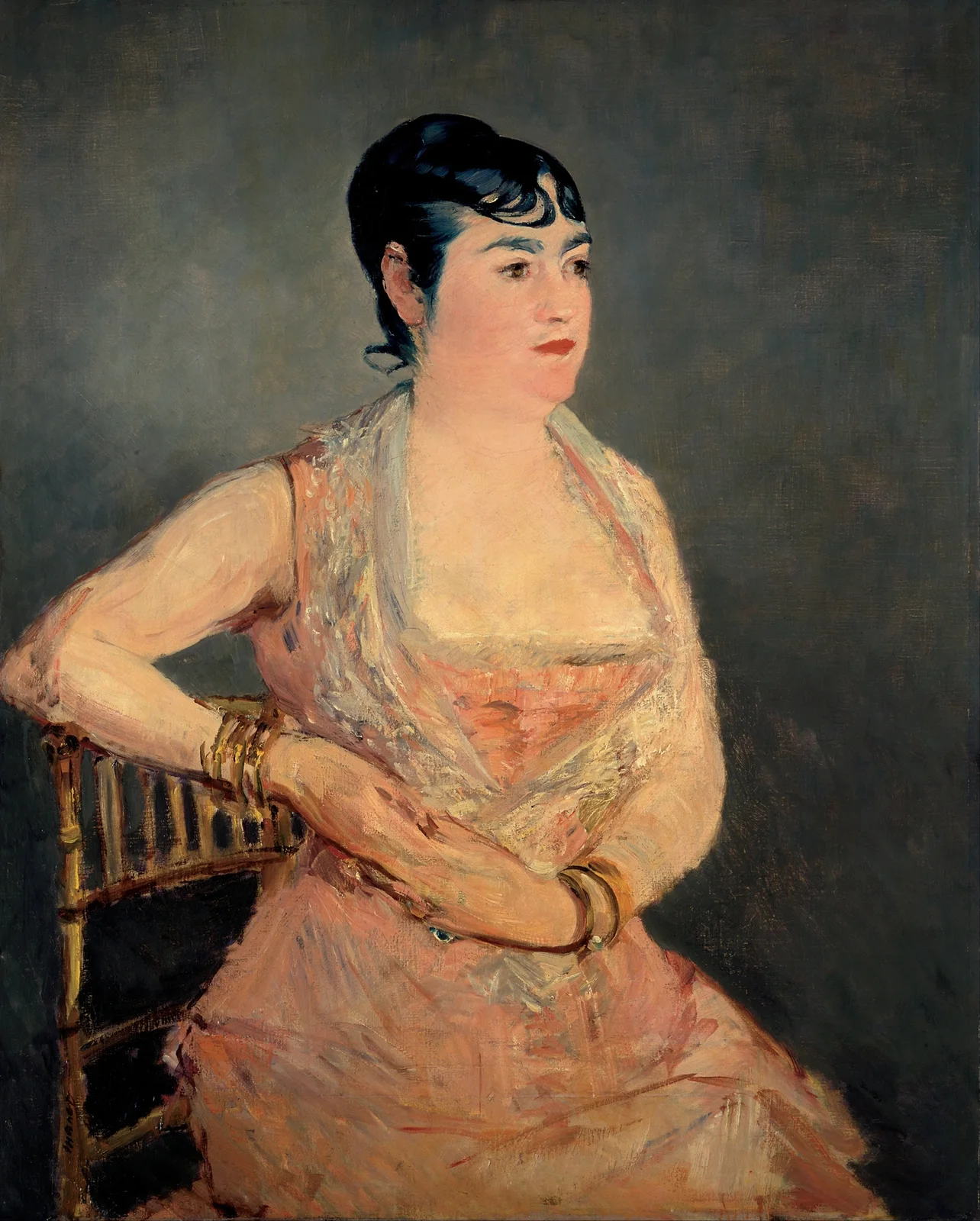 Lady In Pink av Édouard Manet