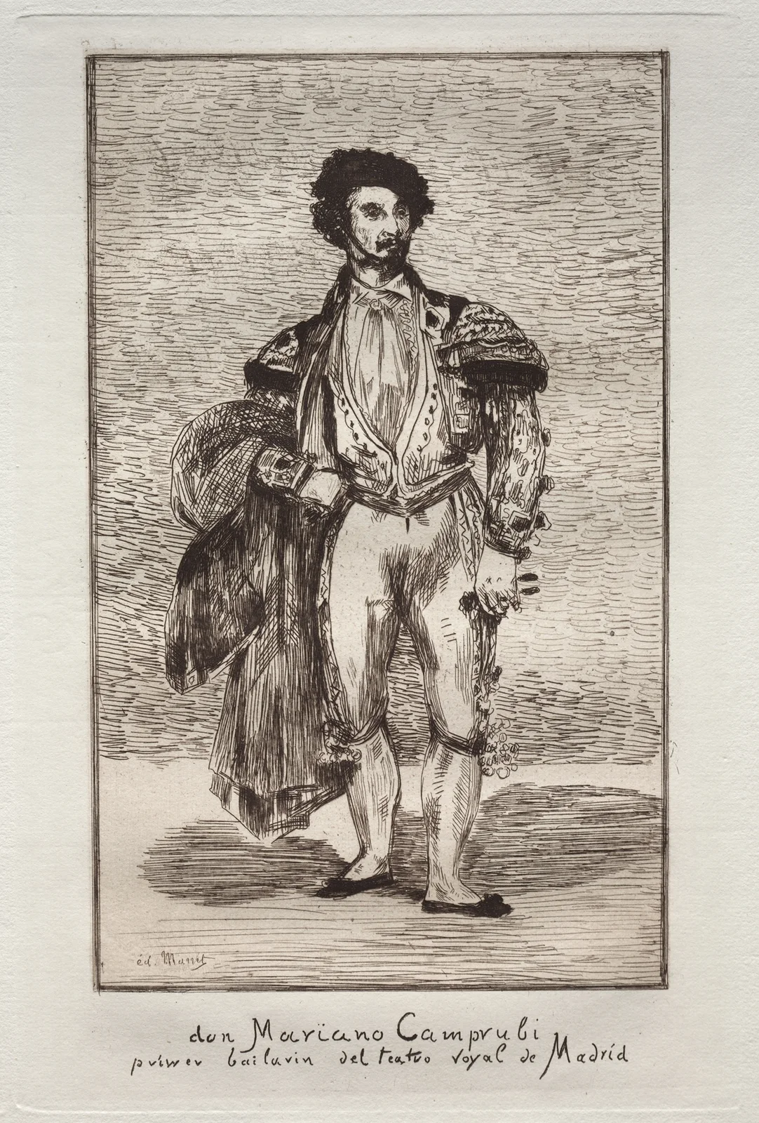 Le Bailarin ( Don Mariano Camprubi ) av Édouard Manet
