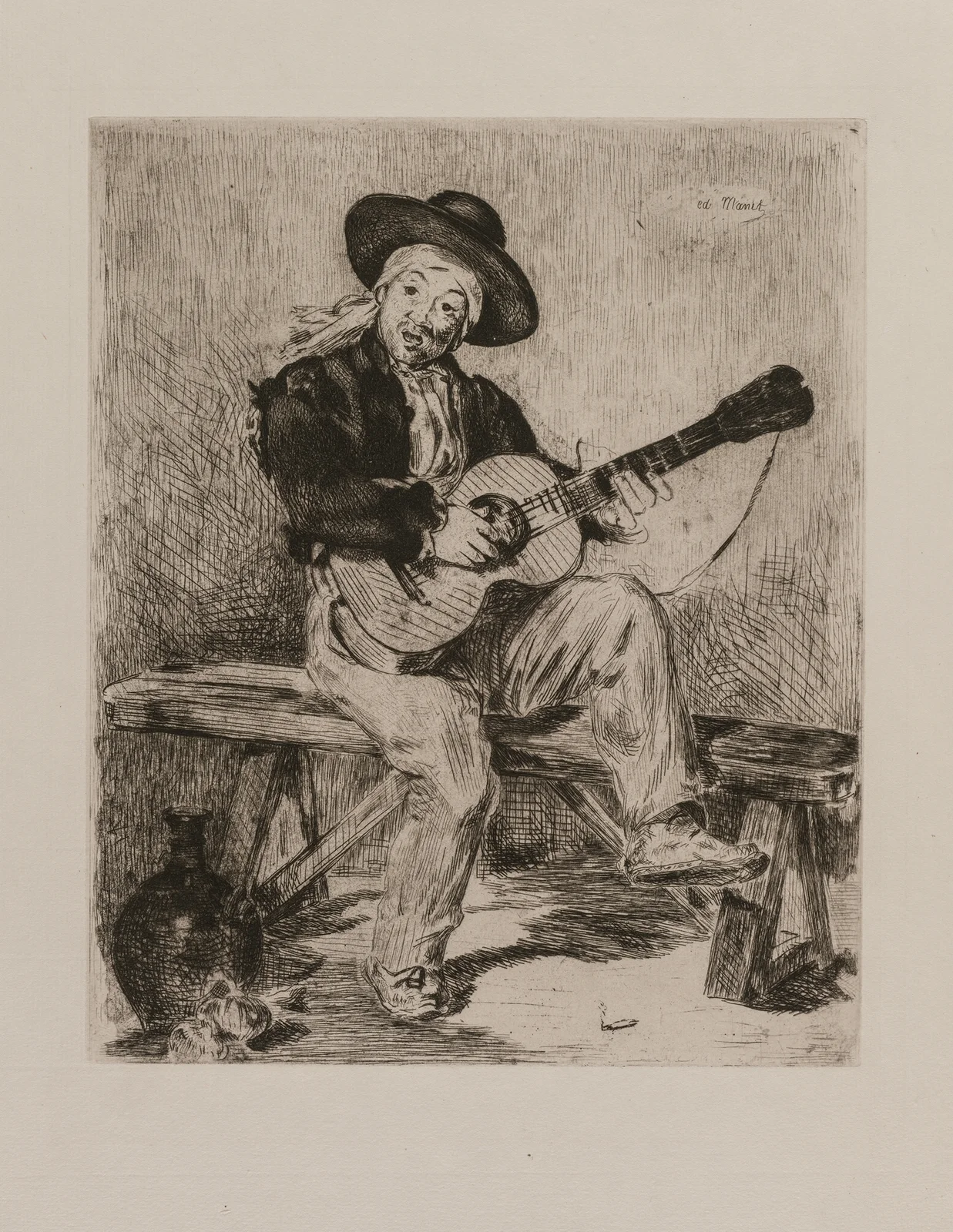 Le Guitarrero av Édouard Manet